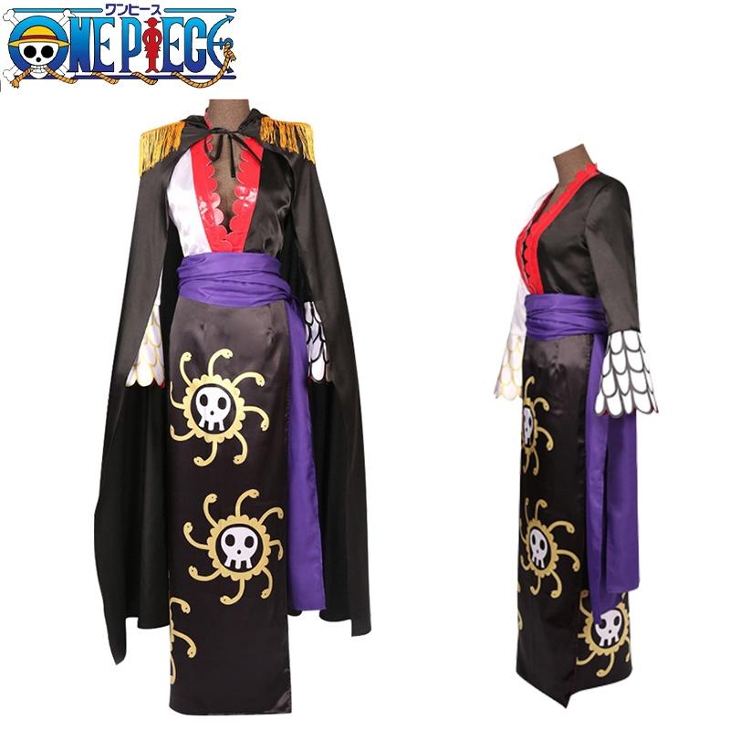 Fantasia Cosplay da Imperatriz das Cobras Hancock Para Fãs de One Piece