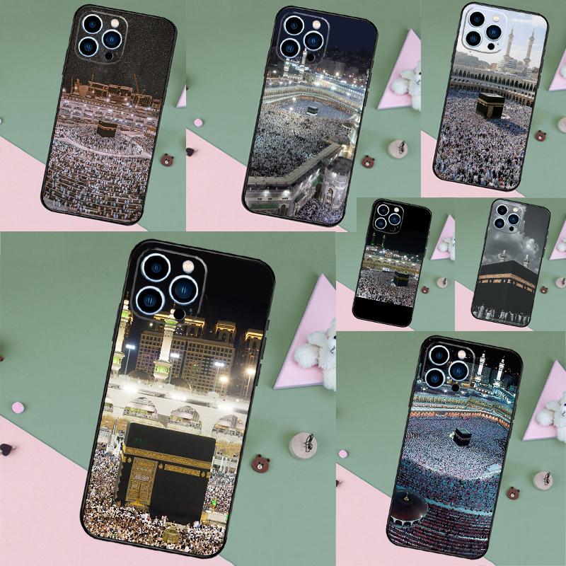 Islamic Muslim Pilgrims In Mecca Case For iPhone 17 Pro Max 16 14 13 12 11 15 Pro Max Plus 12 13 Mini 16e 17 Air Back Cover