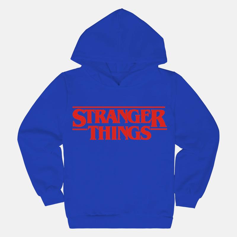 Stranger Thing Printed Children's Hooded Sweatshirt Spring and Autumn Top