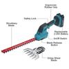 2in1 Gras- und Strauchschere 21V Handgeführte Elektrische Heckenschere & Rasentrimmer Strauch