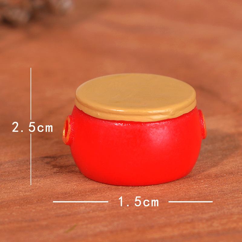 Dragon Boat Festival Cartoon Small Zongzi, Micro-landscape Gardening Resin Small Decorative Items, Cute Round Zongzi Decorative Accessories