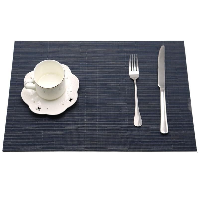 Suport de pahar țesut din PVC Antibacterian Anti-mucegai Covorașe de masă Antiderapant Covoraș pentru mâncare occidentală Izolație Covoraș de masă Covoraș de bucătărie pentru luat masa