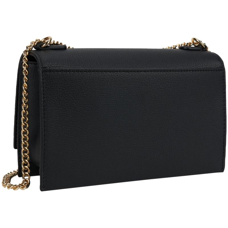 New CALVIN KLEIN Synthetic Material Crossbody Bag Medium Size Women's Black Gold DH2806-YIQ