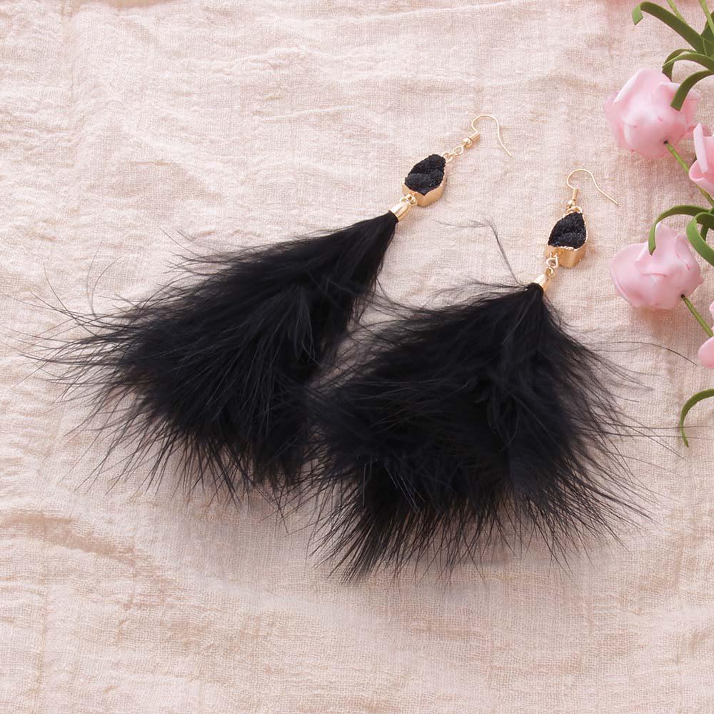 Women's Lightweight Feather Dangle Earrings Jewelry Party Decoration Gifts Earrings for Women Boho Feather Earrings