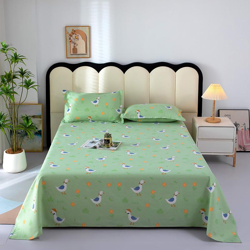 1pc Cotton Thick Bed Sheet Flower Series Double Top King Sheets for Girls Boys Kids Single Queen King Size Bed Linen