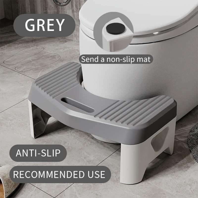 

Toilet Stool Household Thickened Toilet Squat Adult And Elder S Foot Stool Toilet Stool Pregnant Women S Foot Stool светло-серый
