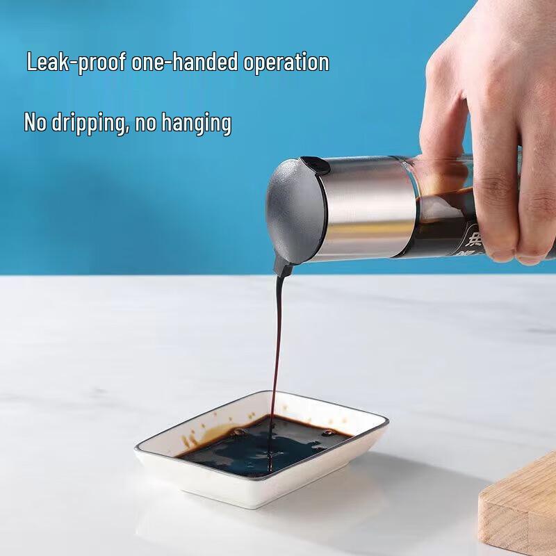 Mailang 304 Stainless Steel Lead-Free Glass Seasoning Bottle