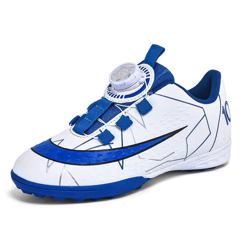 2025 New Children's Broken Nails Rotating Buckle Football Shoes Boys and Girls Primary School Students Training Shoes Artificial Grass Game Shoes