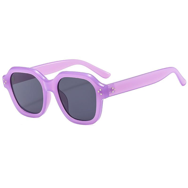 Dopamine Style Square Sunglasses With Antiuv Coating For Fashionable Summer Outings