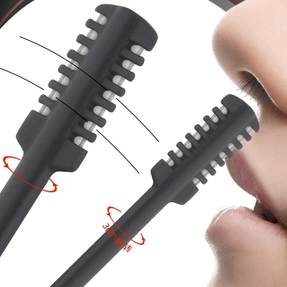 3Pcs/Set 360° Rotating Nose Hair Trimmer Washable Hair Removal Tool Nose Hair Clippers  Women Men
