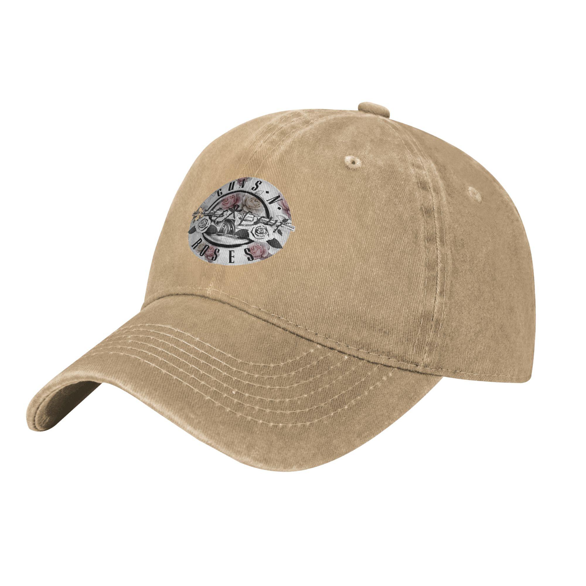 

Vintage Guns N Roses Floral Bullet Baseball Cap Unisex Style Distressed Washed Sun Cap Outdoor Running Golf Adjustable Hats Cap One Size хакі