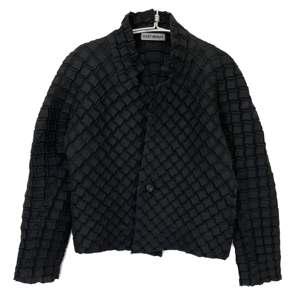 ISSEY MIYAKE Black IM52FD517 Cotton Blend Jacket Jacket 2 blackUsed