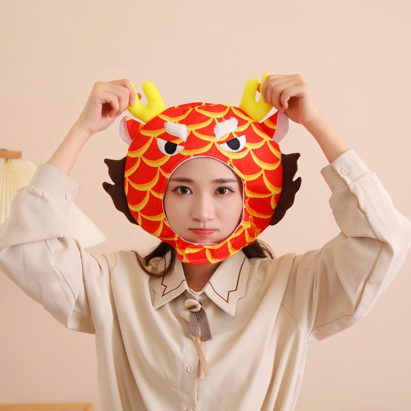 Drachenmaskottchen, Retro-Waagen-Wasserhahn-Abdeckungshut, Foto-Requisiten, Cartoon-Kopfbedeckung, Bühnenrequisiten