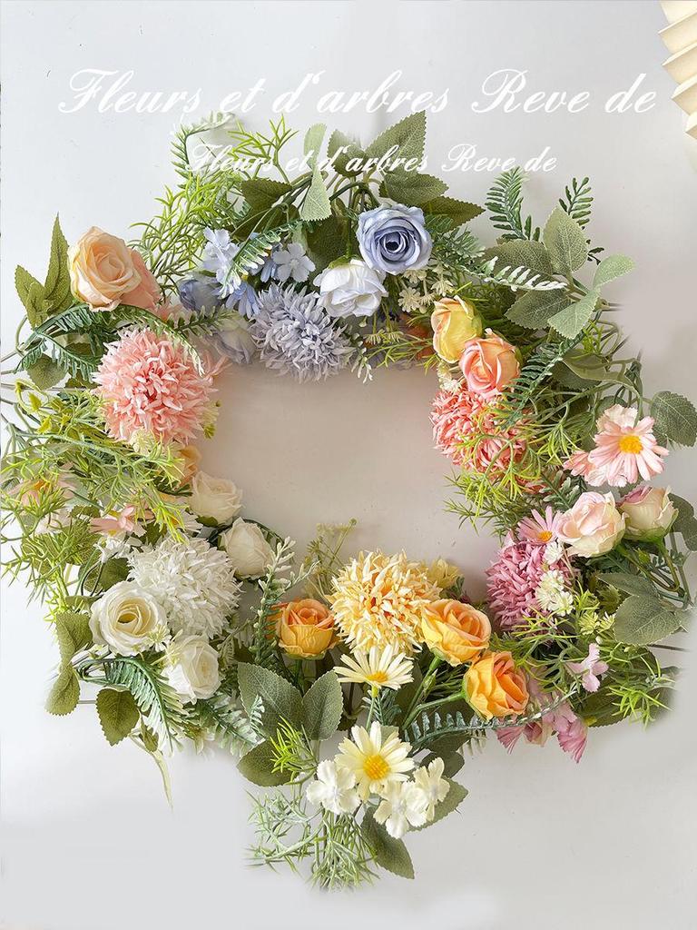 Artificial Small Fresh Silk Rose and Hydrangea Bridal Bouquet for Wedding and Decoration