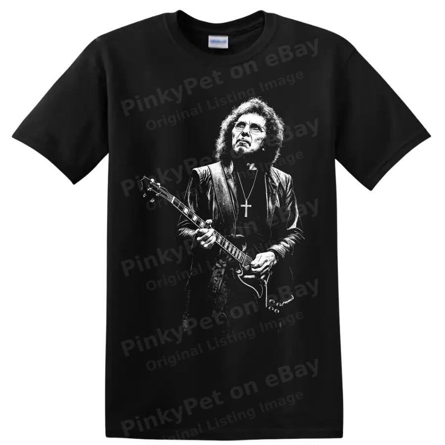 Tony Iommi Guitarist T Shirt Black Sabbath British Heavy Metal Rock Music Tee