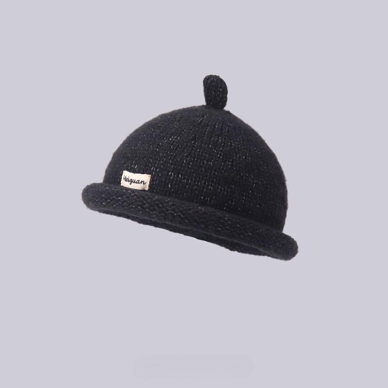 1pc Warmth Knitted Bucket Hat,unisex Leisure Warmth Breathable Pullover with Brim for Outdoor Activities,daily Commute,holiday