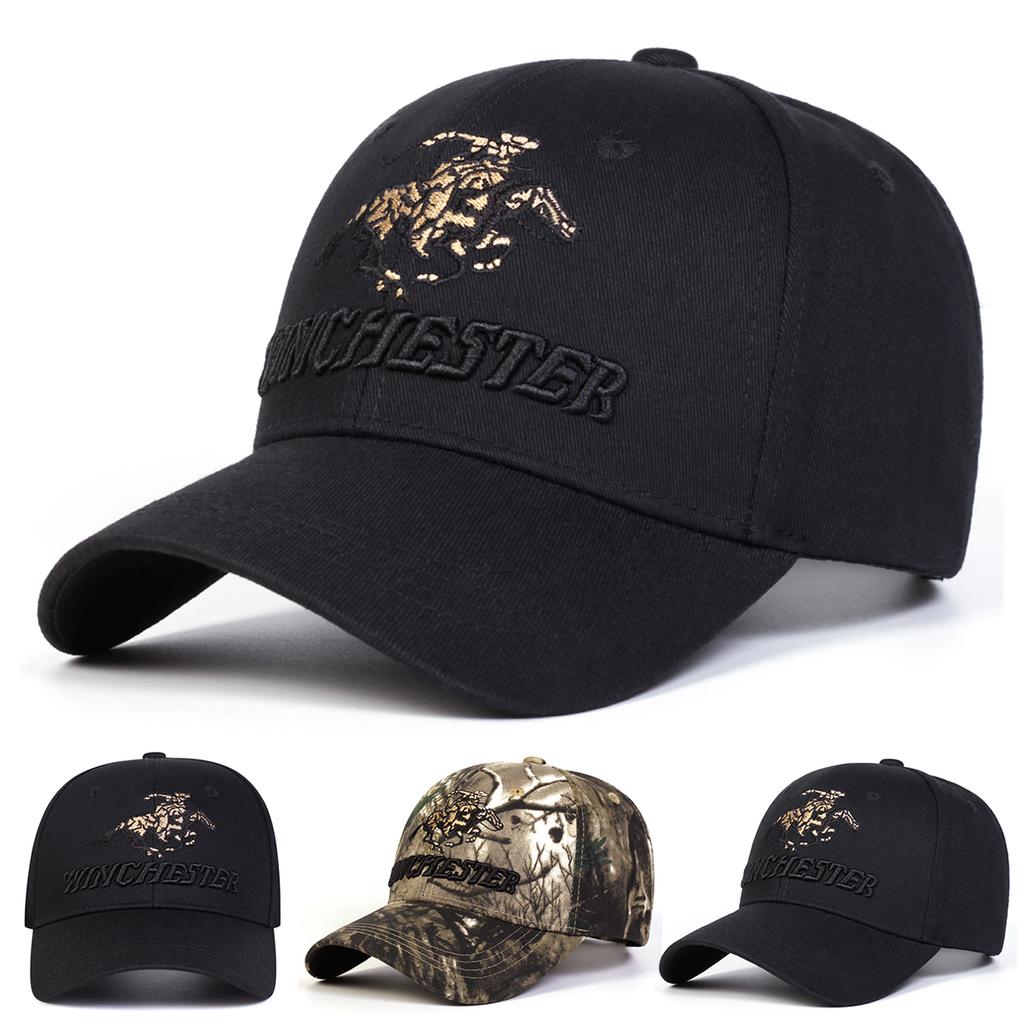 Stilvolle Unisex-Camouflage-Kappe: Pferdestickerei – Vielseitige Baseballkappe für Outdoor-Abenteuer