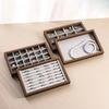 Shopping Mall Counter Jewelry Tray Display Walnut Box Flannel Jewelry Storage Large Capacity Ring Necklace Display Tray
