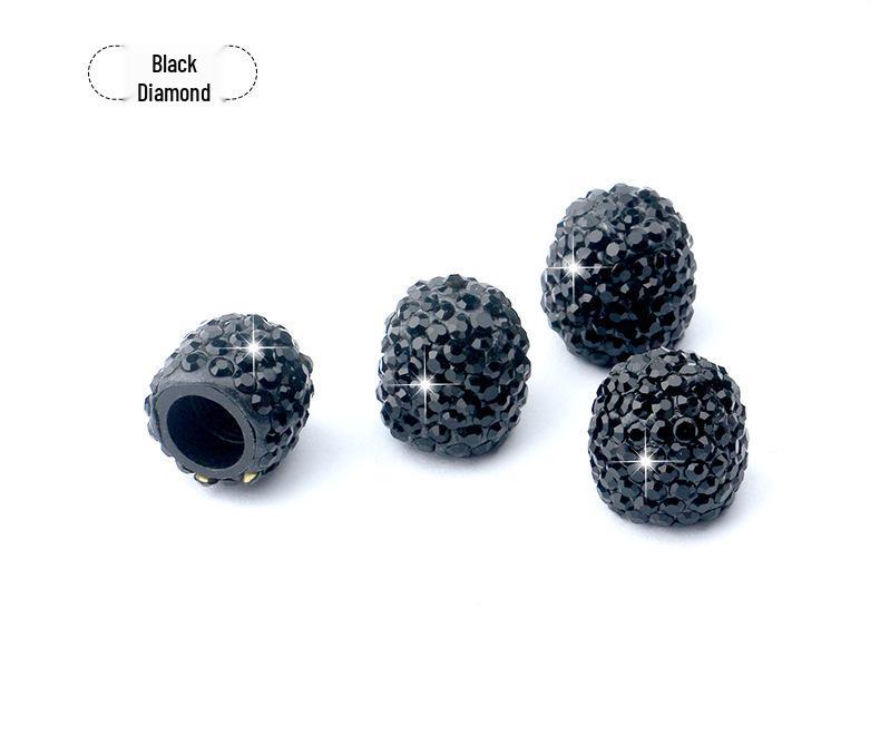 Creative Diamond-Studded Tire Valve Stem Cap for Car Decoration