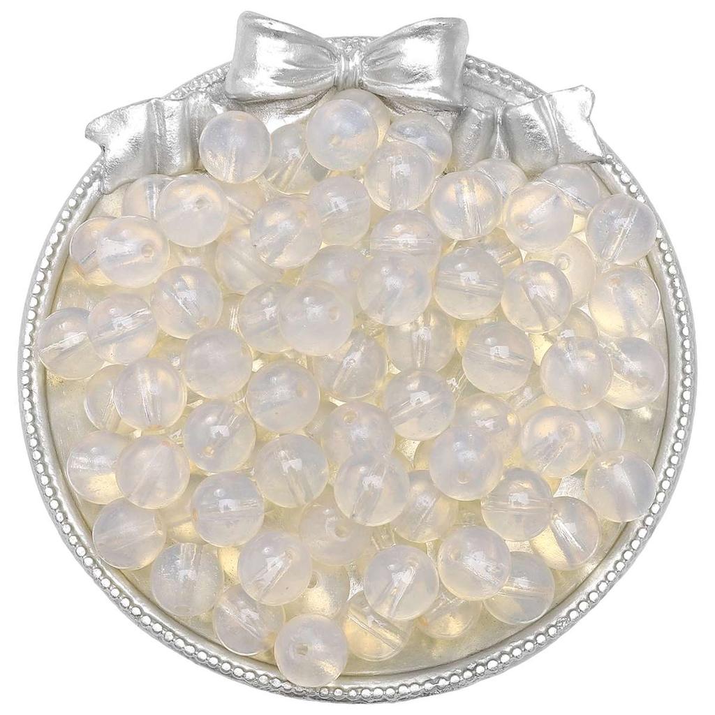 30Pcs Crystal Glass Beads Protein Coated Colored Round Loose Spacer Beads for DIY Necklace Bracelet Jewelry Making