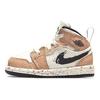 Air Jordan 1 Mid SE TD Brushstroke Paint Splatter Baby Sneakers White Sail Cider DA8012-100