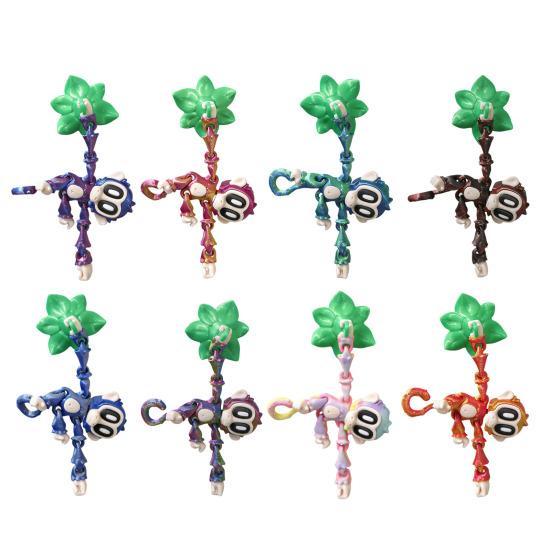 Jucărie Monkey Imprimată 3D cu Magneți Maimuță Articulată Suspendată cu Magneți Articulații Mobile Monkey Jucărie Fidget Decorațiune Magnet de Frigider