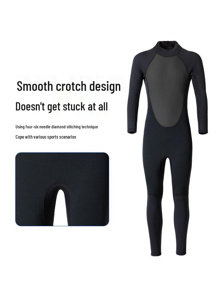 Women's 3mm Winter Wetsuit: One-Piece Snorkeling, Jellyfish & Sun Protection, Warm Surfing Swimsuit
