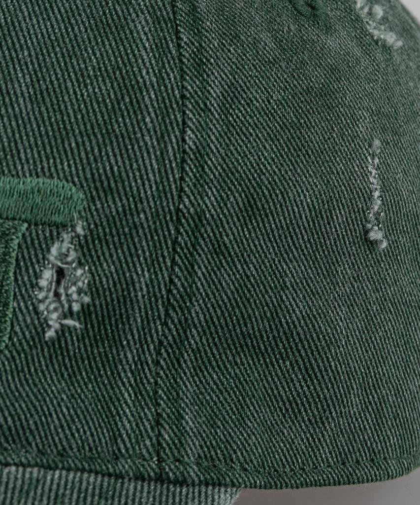Wig Saint Damaged Pigment Ball Cap - Green