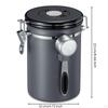 Canister with Scoop Visible Container Compact for Pantry