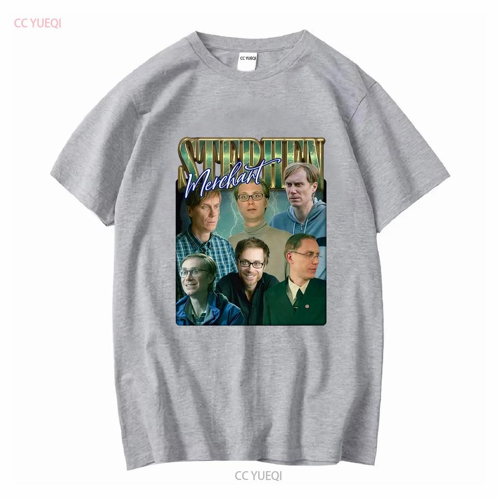Stephen Merchant Vintage Bootleg T Shirt Vintage Washed Designer Clothes Versatile Fashion Top For Everyday Wear Casual