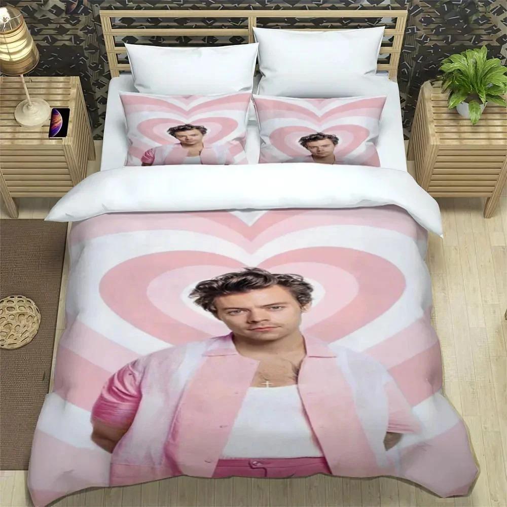 Singer H-Harry-S-Styles Bedding Sets Exquisite Bed Supplies Set Duvet Cover Bed Comforter Set Bedding Set Luxury Birthday Gift