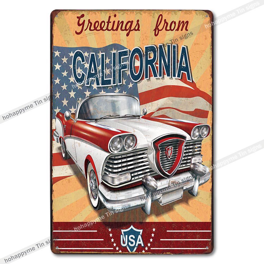 Garage Metal Tin Sign Wall Art Plaque Retro Vintage Auto Repair Shop Decor Man Cave Mechanic Tire Service Bar Pub Decoration