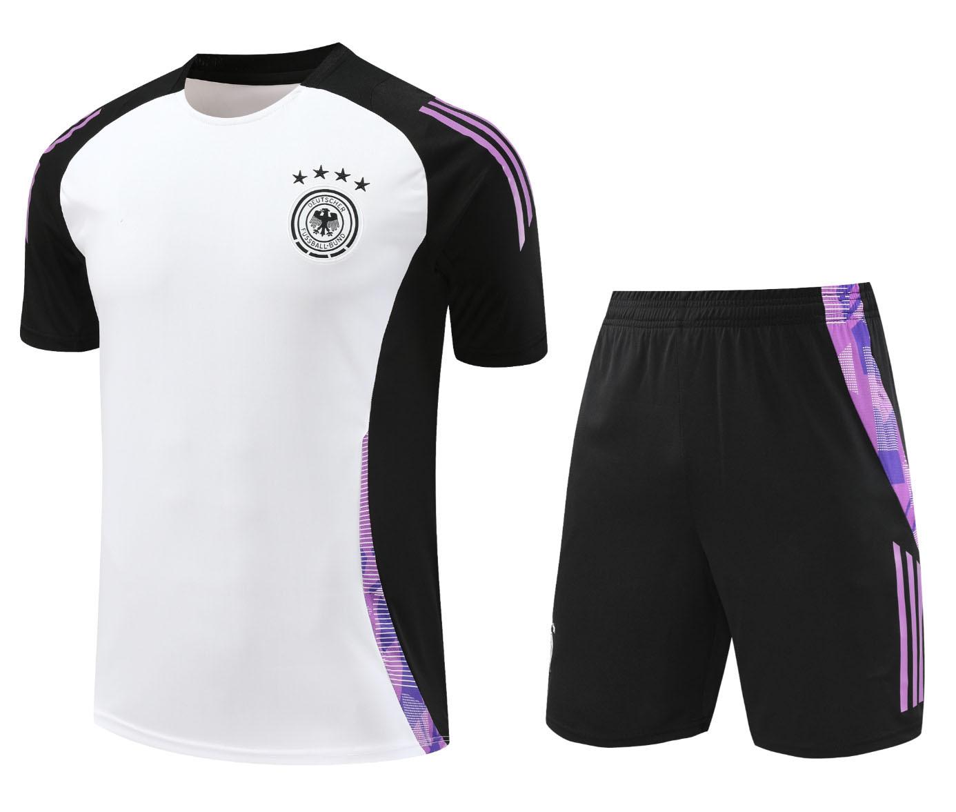 

Paris Short Sleeve Training Suit Barcelona Arsenal Chelsea Italy Spain Napoli Football Suit Set XXL