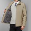 Men's Winter Lapel Jacket - Cotton Coat for Business, Middle-Aged & Elderly