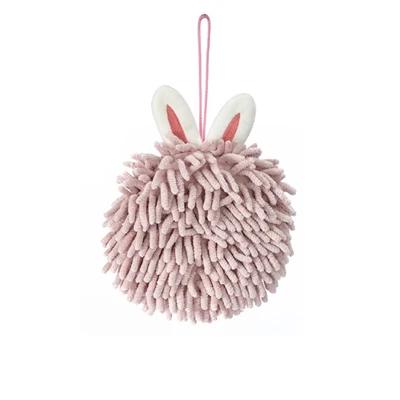 

Bathroom Chenille Hand Towels Wipe Hand Towel Ball Kitchen Hanging Loops Quick Dry Soft Absorbent Microfiber Towels