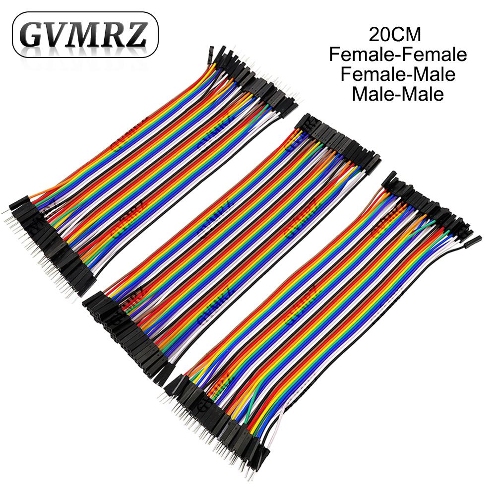 Dupont Cable Kit 10CM 20CM 30CM  Male to Male Female to Female Male to Female Jumper Wires for Arduino Raspberry P