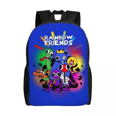 Custom Rainbows Friends Hug It Out Travel Backpack Men Women School Computer Bookbag Video Game College Student Daypack Bags