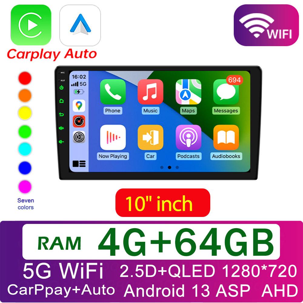 4G 64G Car Play Android Radio Multimedia 7 9 10 Inch CarPlay Android Auto 2 Din Radio Stereo Receiver Player 2DIN GPS 4 Core