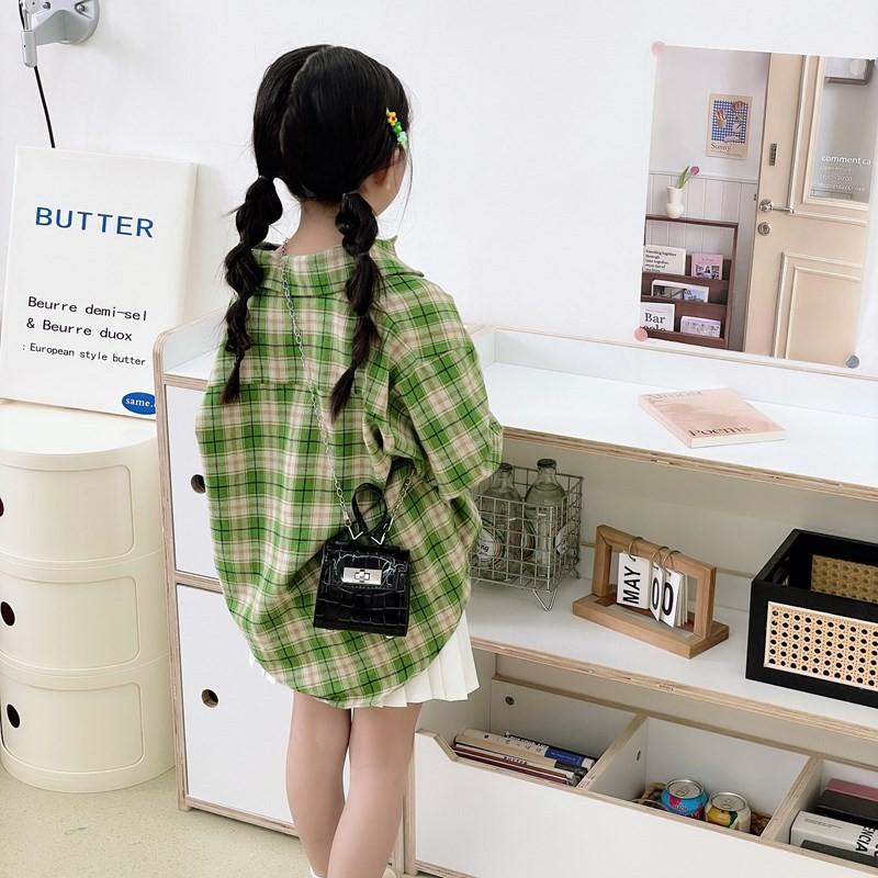 Children Solid Color Casual Bag With Laser Stone Texture Design Travel Daily