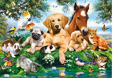 Puzzle 500 pieces B-53230 Summer Pals