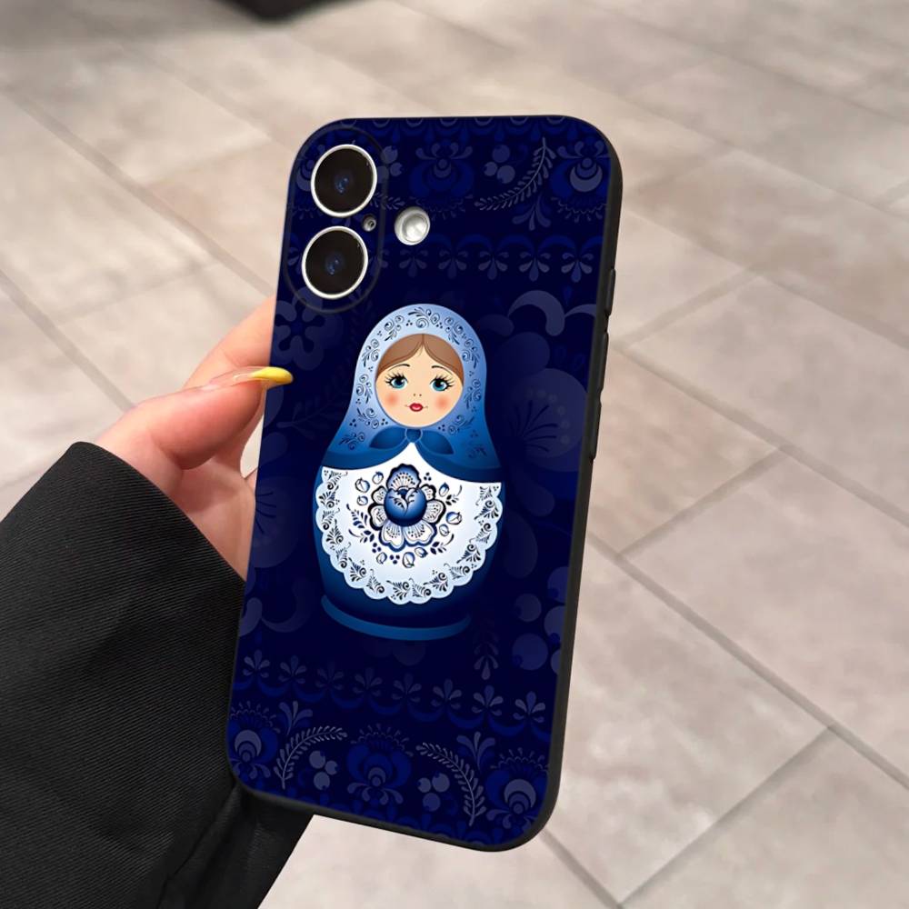 Classic Matryoshka Doll Phone Case For IPhone 14 Plus 13 Mini 11 16 15 17 Pro Max Protection Shockproof