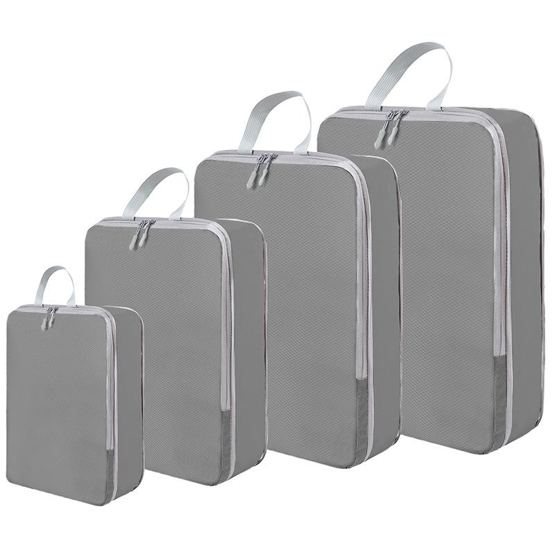 Waterproof Organizer Bags Suitcase Clothes Organizers Handbag Travel Bag 4 Piece Set Portable Travel Compression Packing Cubes Bag