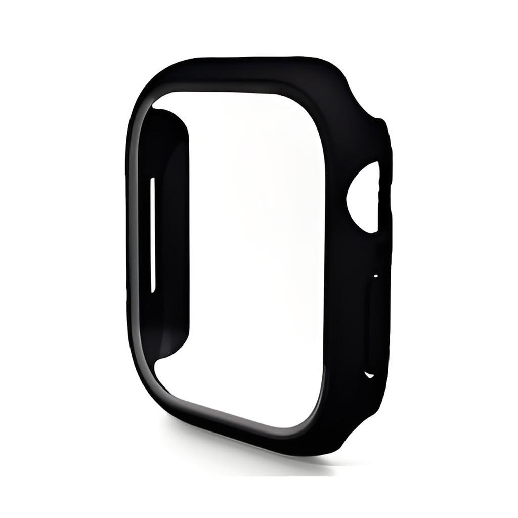 For Apple Watch Series 11/10 42mm Watch Case ENKAY HAT PRINCE Rubberized Hard PC Cover with Tempered Glass