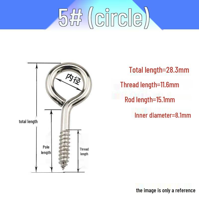 Eye Bolt & Assorted Hooks with Self-Tapping Screws