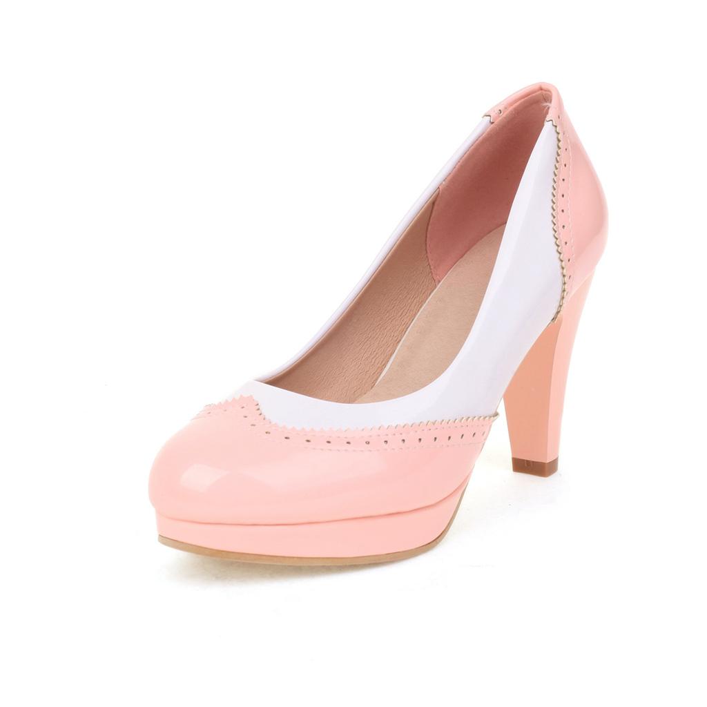 Fashion Shoes Women Black Pumps 2025 Spring Casual Shoes Female High Heels White Red Pink Blue Weding Shoes Plus Size 32-43 Pumps