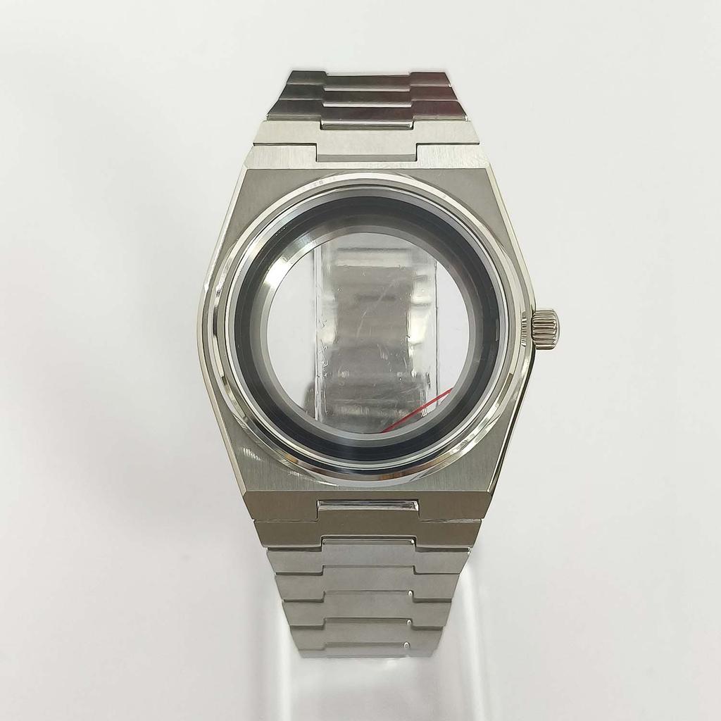 39.5mm Stainless Steel Watch Case Sapphire Glass Waterproof Watches Case for NH35 NH36 4R Movement