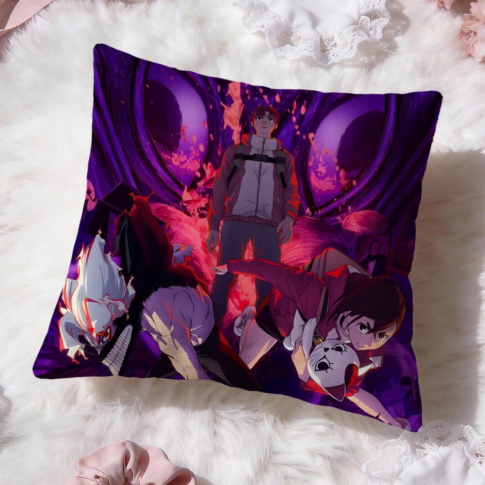 Anime D-Dandadan Cushion Cover Premium Comfort Reversible Pillow Cove -Two In One Design for Any Room & Car Interior
