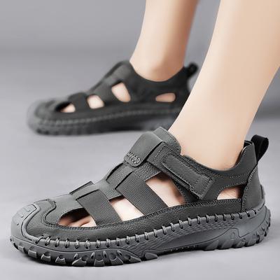 New Men Summer Sandals Fashion Soft Bottom Casual Shoes Flats Hiking Shoes Walking Beach Sandals Men‘s Sandals Wading Outudoor