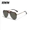 Unisex Big Frame Sunglasses Fashion Half Frame Glasses Round Pilot Sunglasses Men Hip-hop Sunglasses Women Retro Glasses