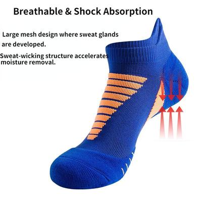 2 Paar Herren Sportsocken Kurzschaft Gepolstert Laufsocken Atmungsaktiver Komfort für Sport